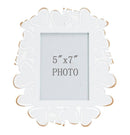 Cornice Heart 25x14,5x27,7 cm in Ferro e Vetro Bianco e Oro