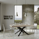Tavolo Allungabile 200-460x90x77 cm Volantis Cashmere Telaio Antracite 