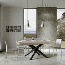 Tavolo Allungabile 180-284x90x77 cm Volantis Premium Cashmere Telaio Antracite 