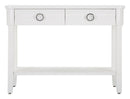 Console Fissa Shine 110x82x40 cm in Legno MDF e Metallo Bianco