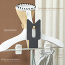 Ferro da Stiro Verticale a Vapore 1800W con Serbatoio 1.8L e Altezza Regolabile  Oro     