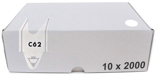 prezzo Confezione da 20000 Tickets per Distributore a Chiocciola Lettera + 2 Cifre Visel Bianchi
