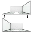 Box Doccia Rettangolare 2 Ante Scorrevoli in Cristallo H198 Fosterberg Viborg Duo