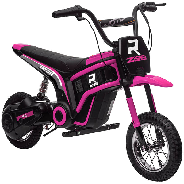 Moto Elettrica per Bambini con Acceleratore Manuale 2 Velocità 8-16km/h Rosa online