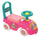 Macchina Cavalcabile per Bambini Volante Direzionabile Vano Contenitore e Telefono Barbie Rosa e Verde Acqua