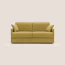 Divano Letto 2 Posti 169x90x96 cm in Tessuto Giallo