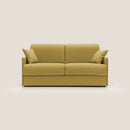 Divano Letto 3 Posti 189x96x96 cm Evans in Tessuto Giallo