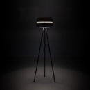 Lampada da Terra 35x35xH140 cm in Metallo Idra Rosa e Grigio