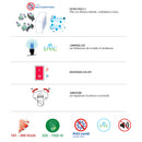 Asciugamani Elettrico 1000W Vama Dry Max UV ABS Nero