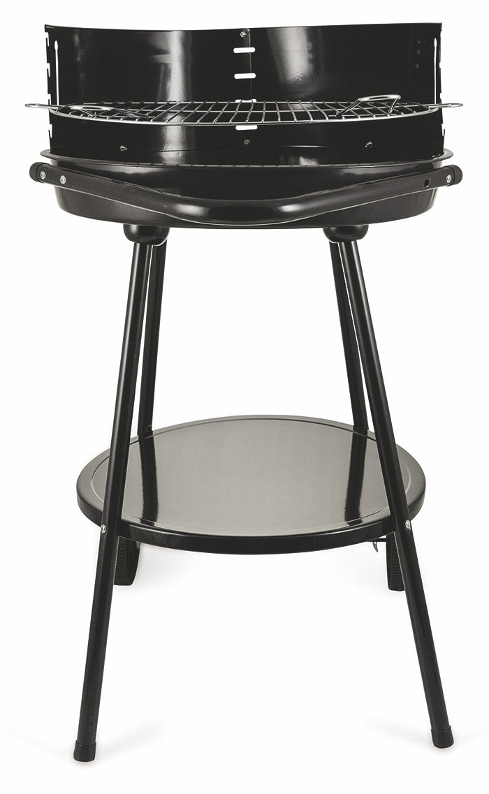 Barbecue a Carbone Carbonella Tondo Ø50 cm con Ruote Soriani Sun-day Nero
