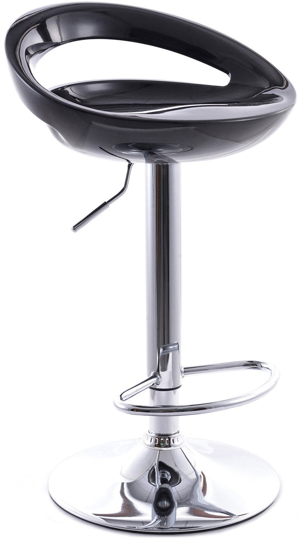 acquista Sgabello con Alzata a Gas e Seduta Girevole in Abs Vandi Nero