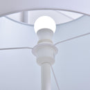 Lampada da Terra con Paralume E27 con Ripiano  Bianca