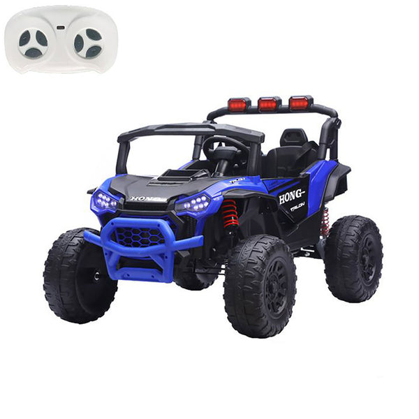Macchina Elettrica per Bambini Buggy Safari 2 Motori da 35W con Telecomando Luci e Suoni Blu online