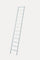 Scala Appoggio in Legno 12 Gradini H300 cm Laccato Bianco