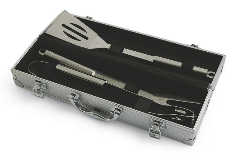 Set 3 Utensili Accessori in Acciaio per Barbecue Bbq Soriani
