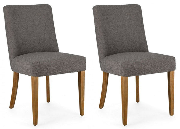 acquista Set 2 Sedie 48x57x88h cm Beatriz Grigio Bouclè