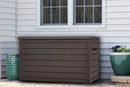 Baule Cassapanca da Esterno 147x86x83 cm in Resina Effetto Legno Keter Ontario Marrone
