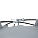 Tenda da Campeggio a Cupola per 2 Persone Estensibile 350x220x145 cm con 4 Porte e 3 Finestre Grigio
