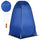 Tenda da Doccia Pop Up Impermeabile 126x124x189 cm con Porta a Cerniera Blu Scuro