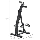 Bi Ciclo Cyclette Pedaliera Gambe e Braccia Manuale   Nera