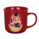 Set 2 Tazze Ø9,2x8,7 cm in Bone China VdE Tivoli 1996 Le cirque red