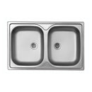 Lavello 79x50 cm Classic 170 incasso doppia vasca