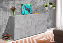 Credenza 2 Ante + 3 Cassetti 142,9x44,2x86 cm Ping Cemento Bronx