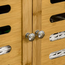 Carrello da Cucina con Cassetto 66x36x79 cm Armadietto e Cestino in Legno