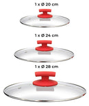 Batteria di Pentole 8 Pezzi in Alluminio Pressofuso Antiaderente Olympia Love