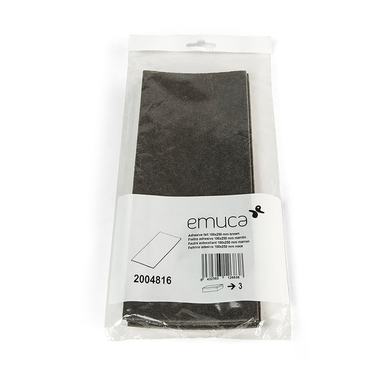 Feltrini Adesivi per Mobile Rettangolare 100 x 250 mm 30 Pezzi Emuca