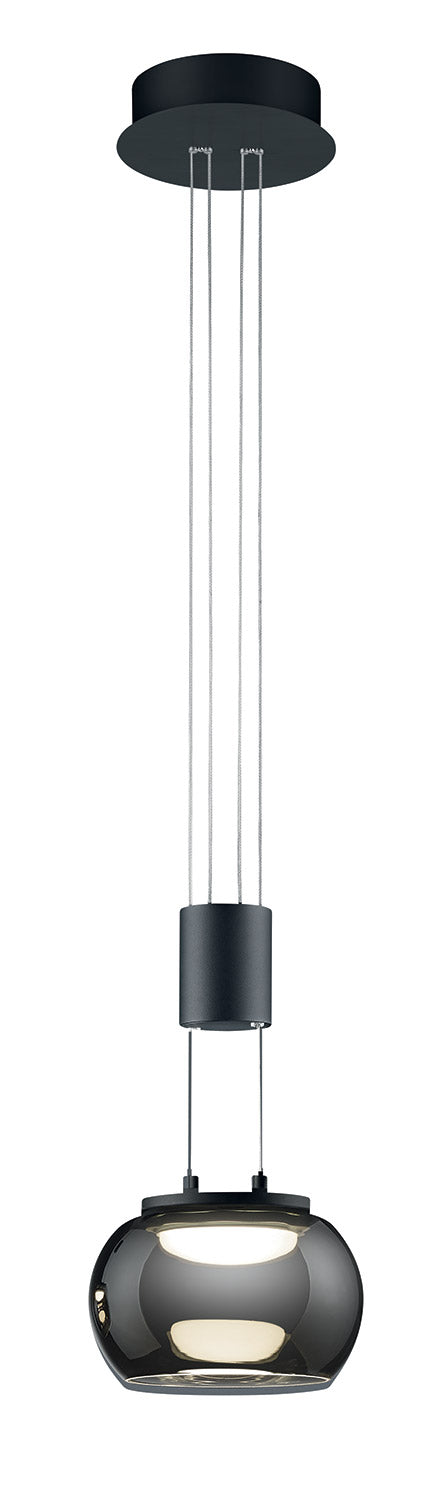 Lampada a Sospensione da Interno a LED in Metallo Nero Opaco online