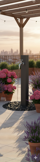 Fontana da Giardino con Rubinetto Belfer 42/RE Antrafcite