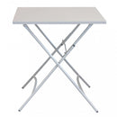 Tavolo Bristol 70x70x72 h cm in Acciaio Tortora Chiaro