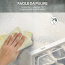 Scarpiera Modulare 18 Box 25x35x19 cm in Plastica PP Trasparente e Bianco