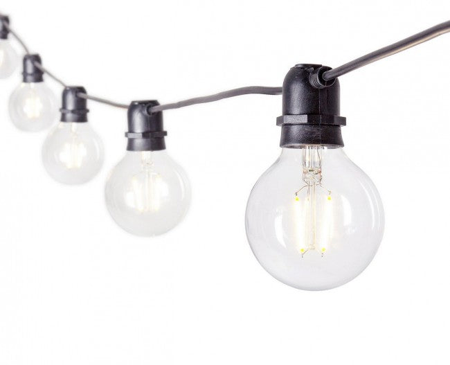 Catena Brillant 10 Led Trasp in Vetro