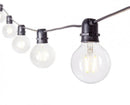 Catena Brillant 10 Led Trasp in Vetro