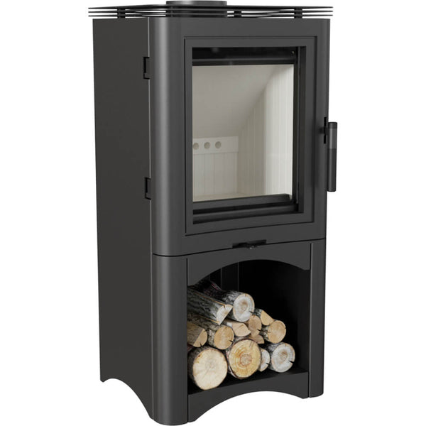 Stufa a Legna 5,5/9KW in Acciaio Flig Oklahoma Nera prezzo