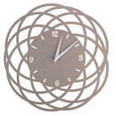 Orologio da Parete Ø40xh2 cm in Metallo Tortora