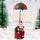 Babbo Natale con Paracadute Decorazione Addobbo Natalizio Rosso e Verde 60 cm