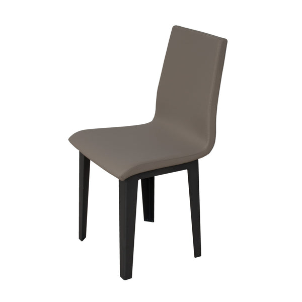 Sedia 40/44x42x86 cm Armida gambe Antracite in Similpelle Tortora prezzo