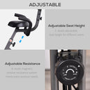 Cyclette Magnetica Pieghevole con Display LCD Nera