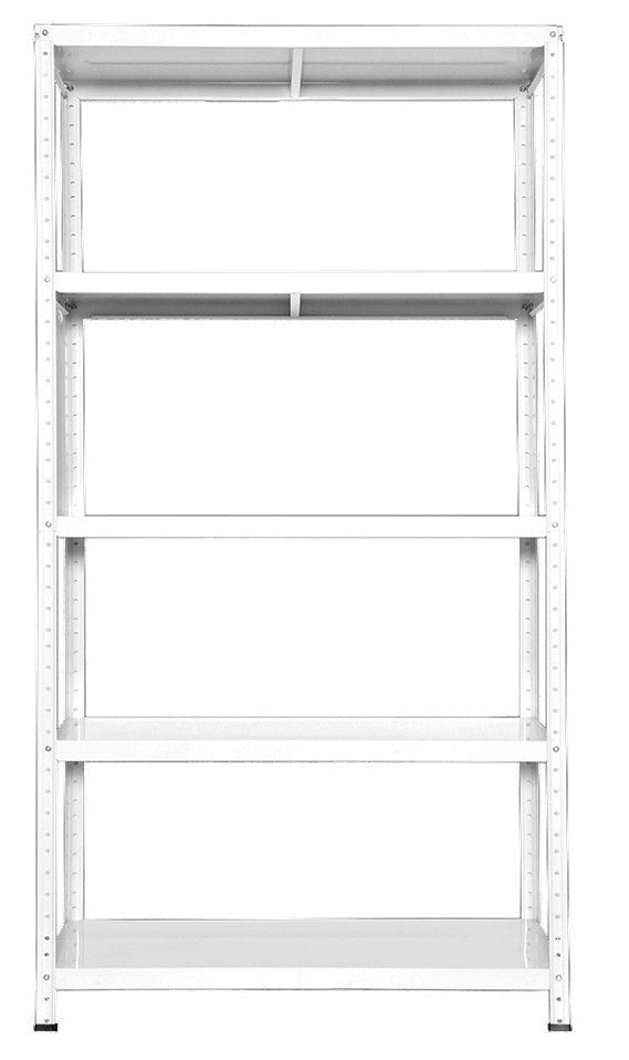 acquista Scaffale in Metallo 5 Ripiani 100x40x187 cm Ettore Bianco