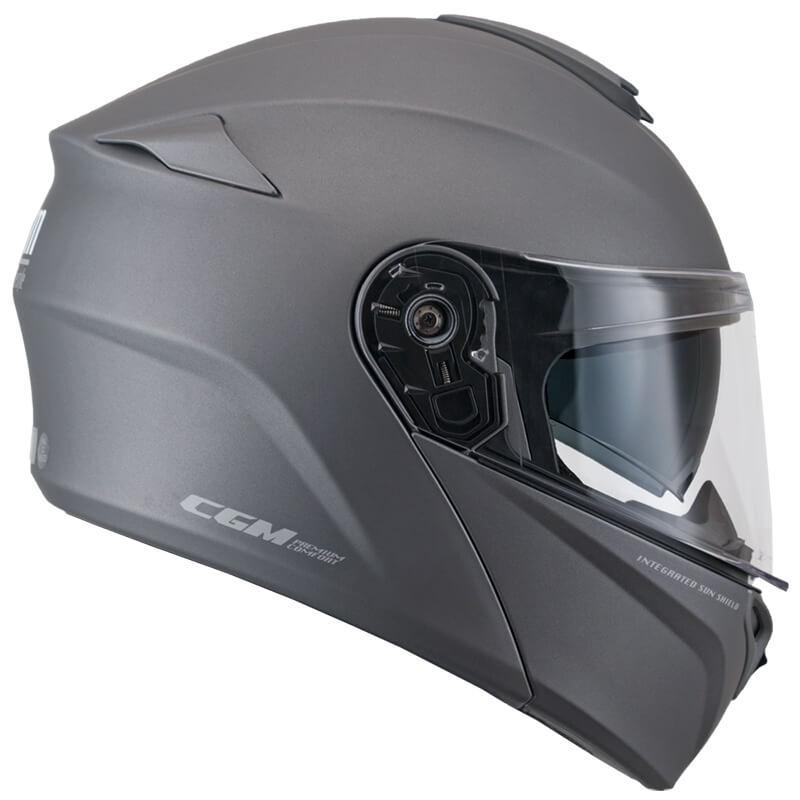 Casco Integrale per Scooter Visiera Lunga CGM Berlino 508A Titanium Opaco XS - (53-54 cm)