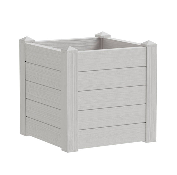 Fioriera da Giardino 42x42x40 cm in Polipropilene Trama 001 Snow Bianco Neve sconto
