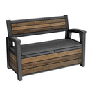 Panchina da Esterno Keter Deco Bench 60G 132,7x61,2x89 cm in DecoCoat Effetto Legno Noce