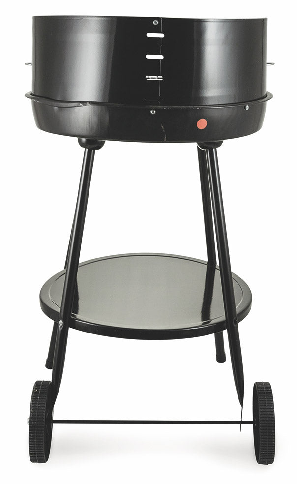 Barbecue a Carbone Carbonella Tondo Ø50 cm con Ruote Soriani Sun-day Nero