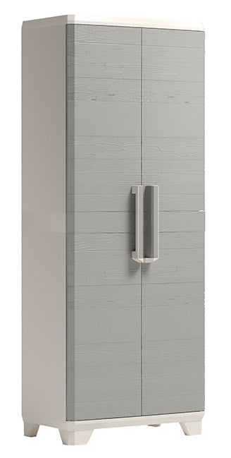 Armadio Portascope da Esterno 3 Ripiani 68x39x182H cm in Plastica Keter Wood Grain Beige online