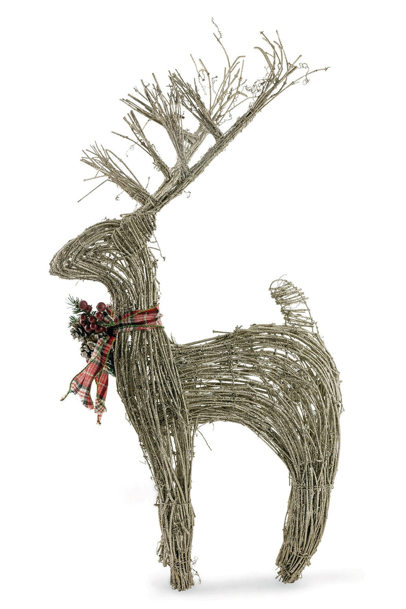 Renna in Rattan 45x17xH80 cm Soriani Oro