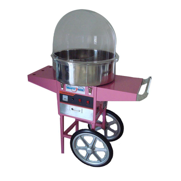 Macchina per Zucchero Filato Professionale Elettrica con Cupola Trasparente e Carrello Happy Air Events prezzo