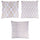 Set 3 Cuscini Decorativi 45x45 cm in Poliestere VdE Tivoli 1996 Charleston